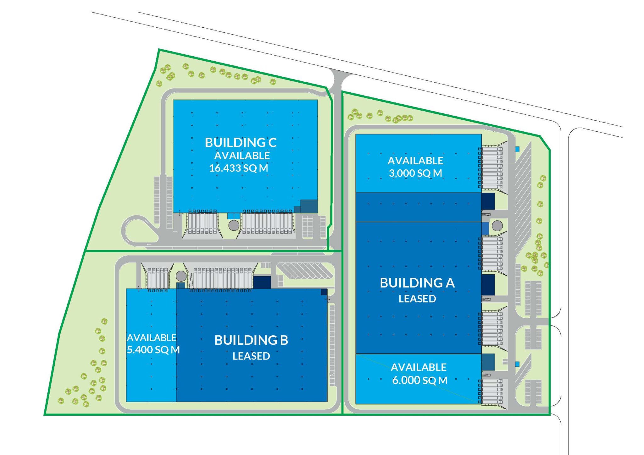 Leased warehouse plan for Torun Logistics Centre
