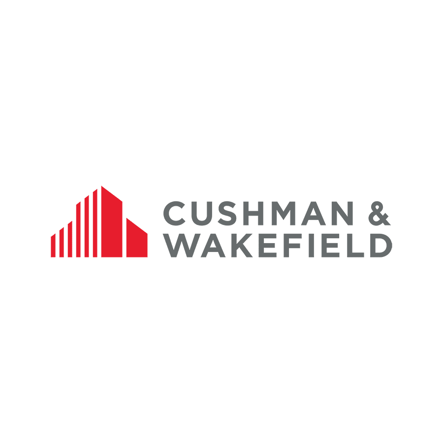 Cushman and Wakefield logo in red and grey