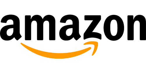 Amazon logo in black and orange