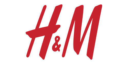 Red H and M logo.