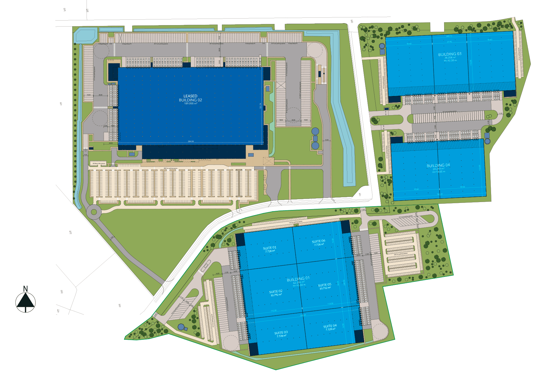 Floor plans of warehouses in Bremen.