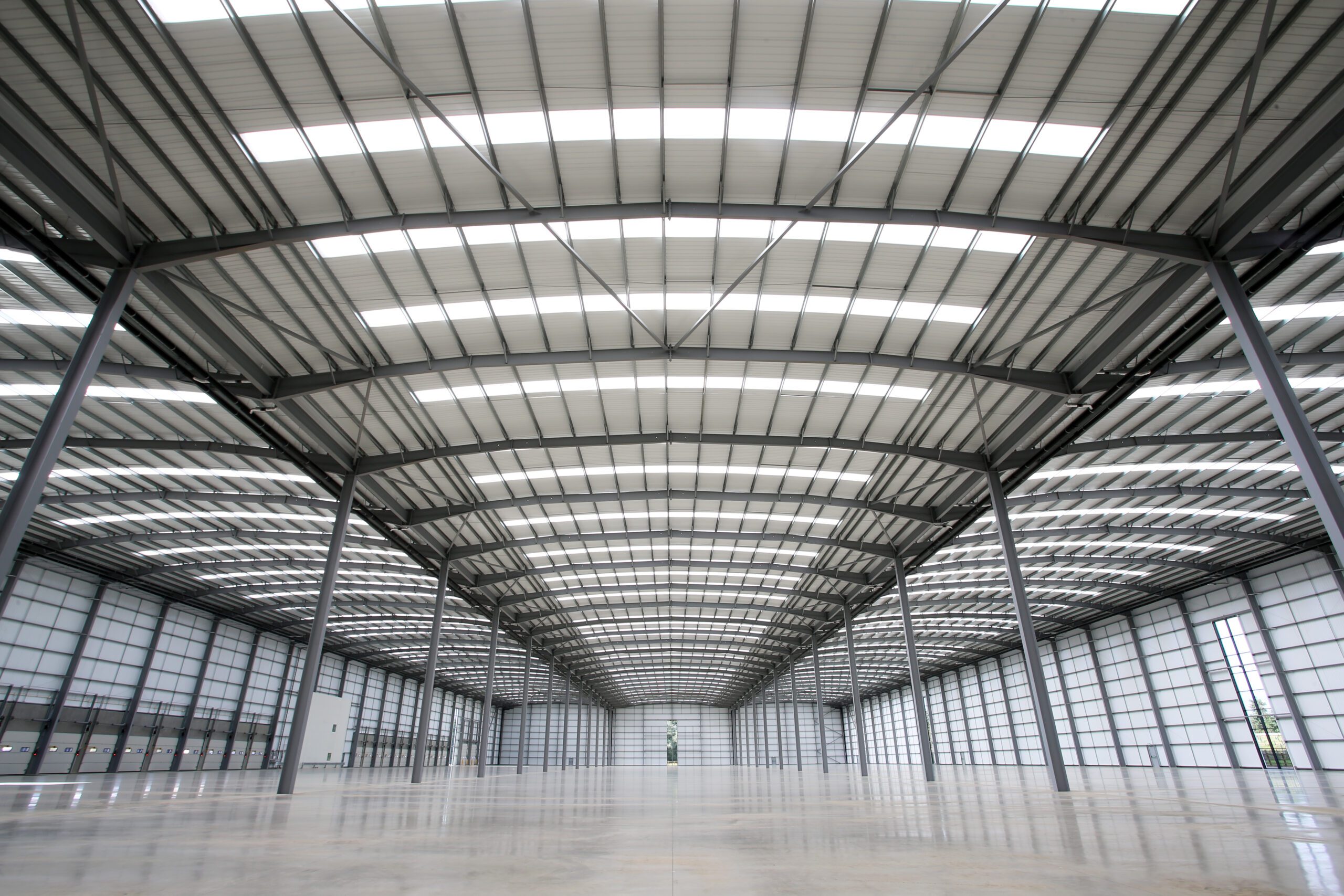Large empty warehouse.