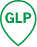 Green outline of a pinpoint with text reading 'GLP'