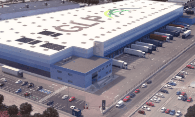 CGI wide shot of a GLP warehouse,
