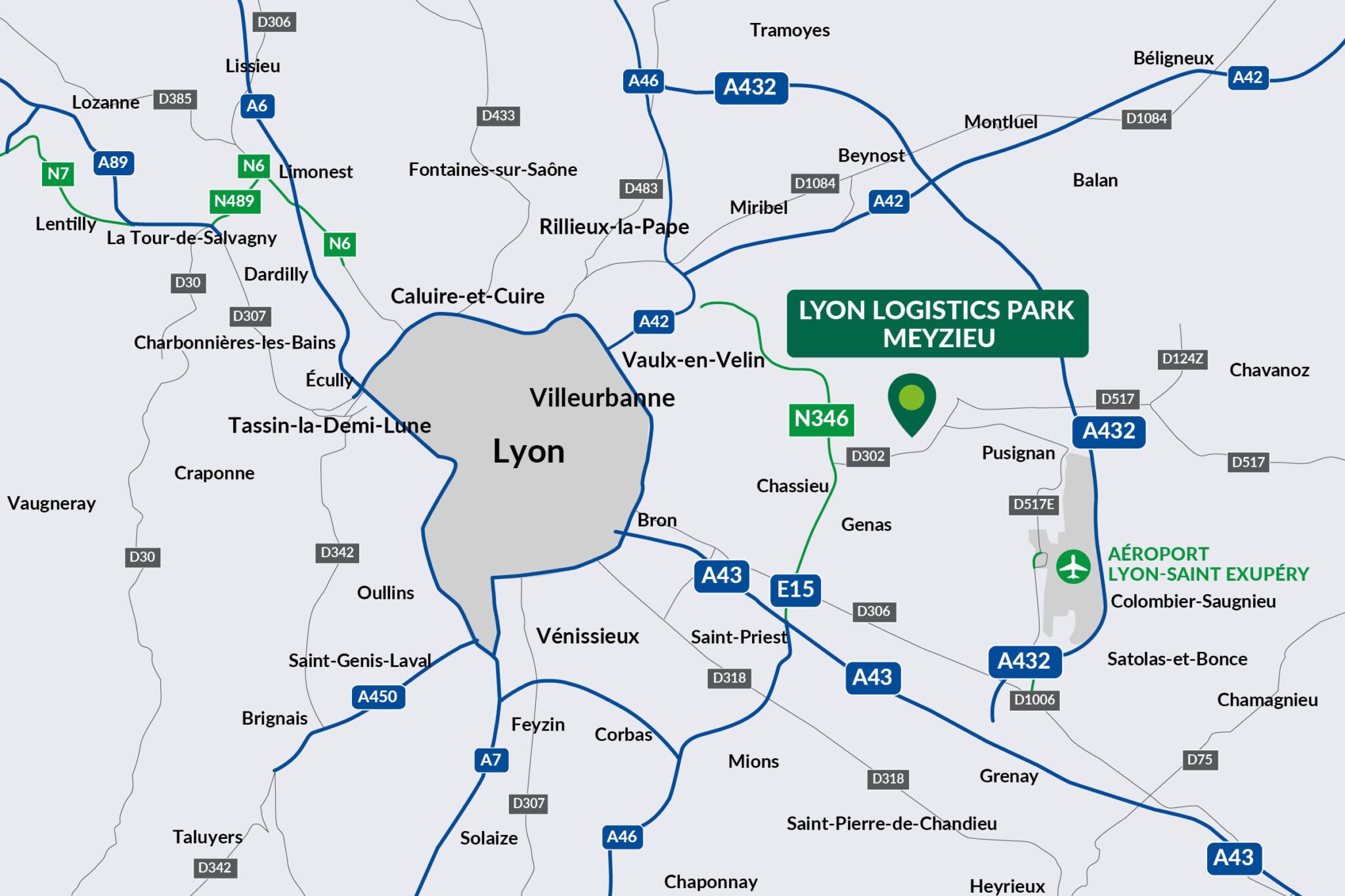 Lyon Logistics Park 1 & 2 - Location