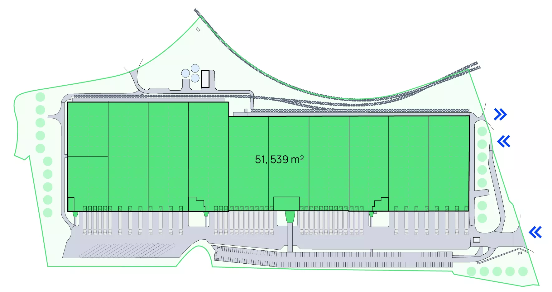 Marq Logistics Orléans 10 site plan