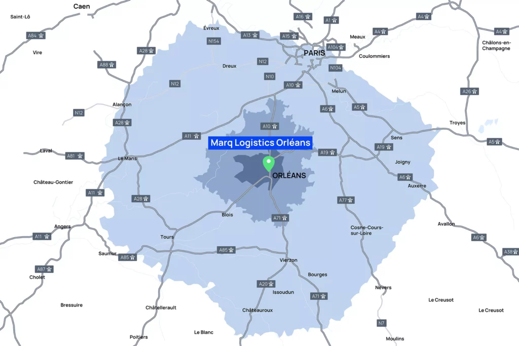 Marq Logistics Orléans 2 location map