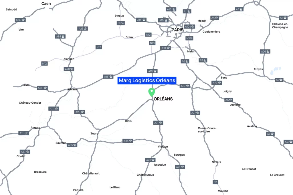 Marq Logistics Orléans 2 location map